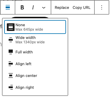 Change alignment in the File block