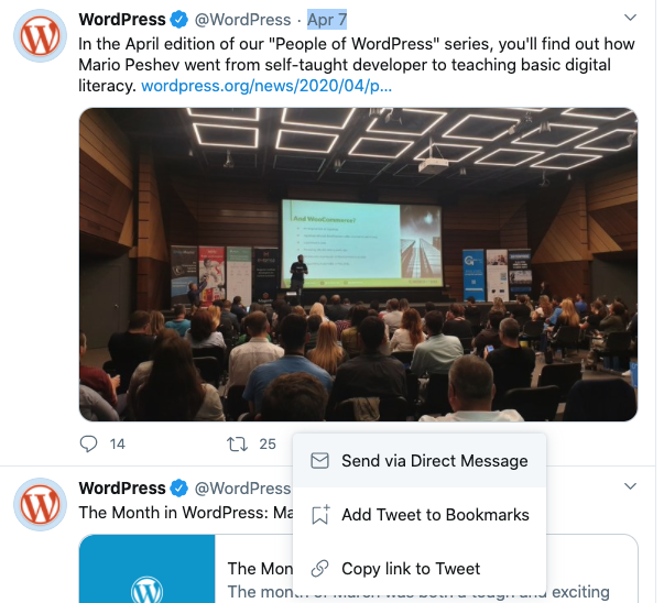 Steps to get the URL for the tweet you want to embed