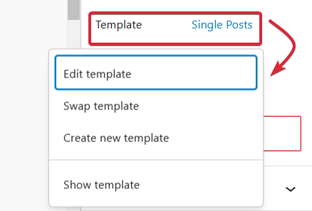 Template Settings