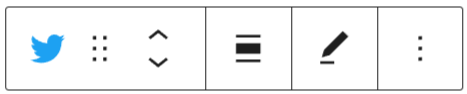 Block toolbar for the twitter block