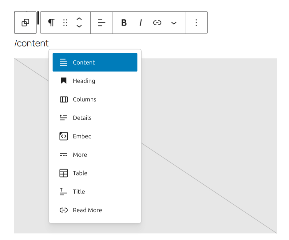 How to add Content block quickly