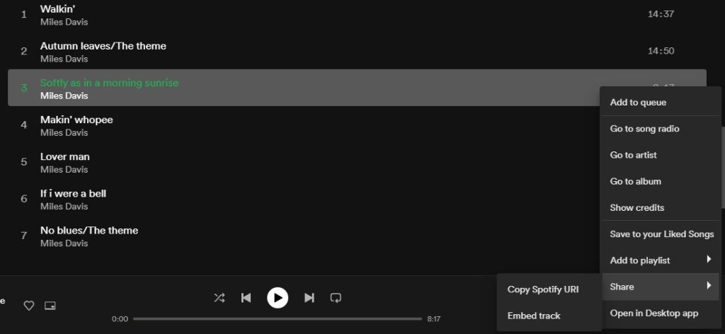 How to get a Spotify embed URL