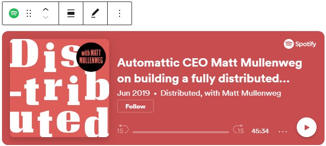 Podcast URL for the Spotify embed