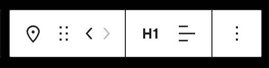 Site Title Block Toolbar