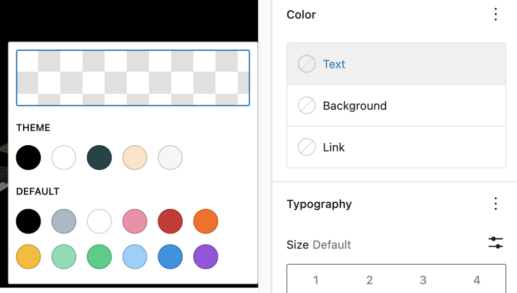 Color Settings in the Site Title Block