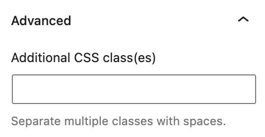 Additional CSS Class(es) option for the Dailymotion Embed block.