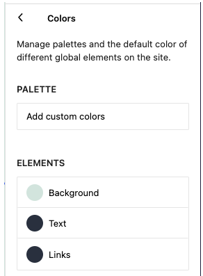When no colors are in the theme palatte