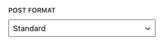 Post formats