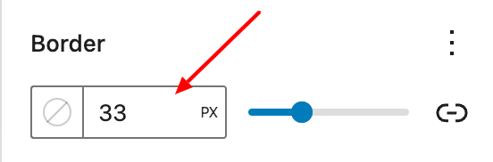 Adding border width to a block
