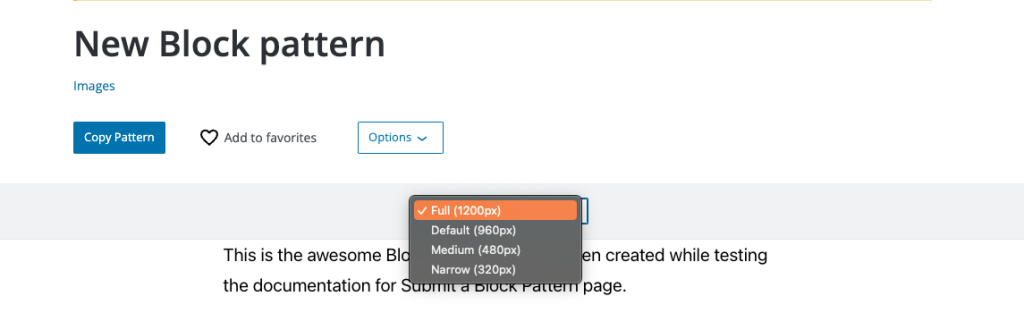 Testing the pattern with different screen sizes