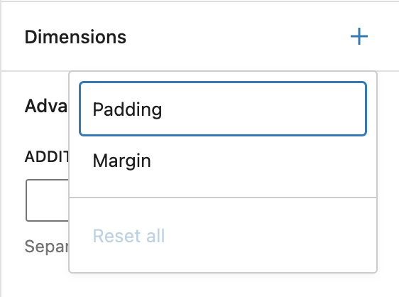 Dimension setting in the Post Title Block