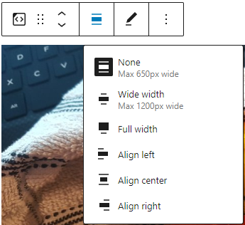Change alignment in the Cloudup block
