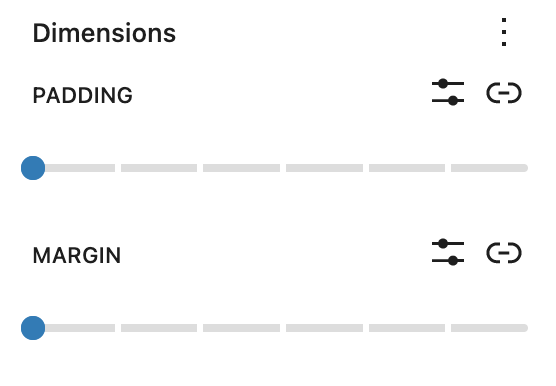 Archive title dimension settings