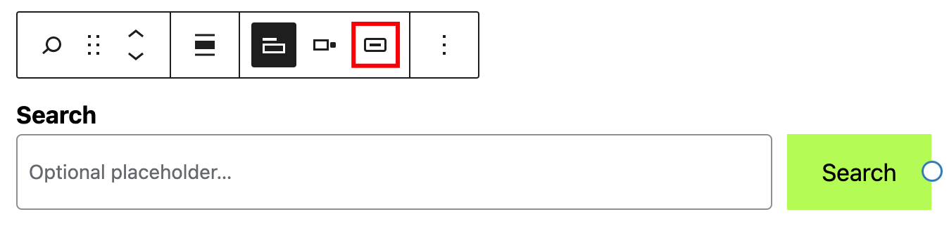 Search button with icon
