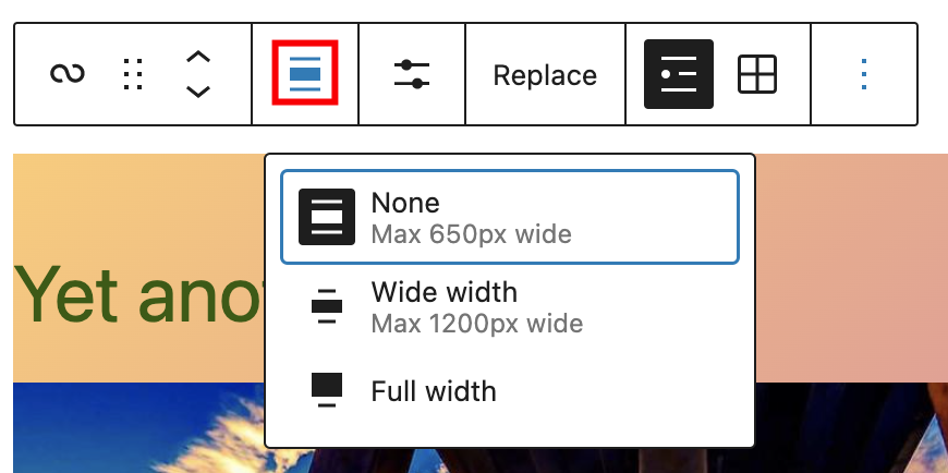 Alignment tool for query loop block