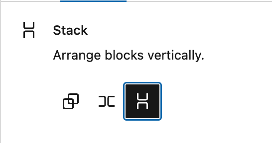Group Block Settings (stack)