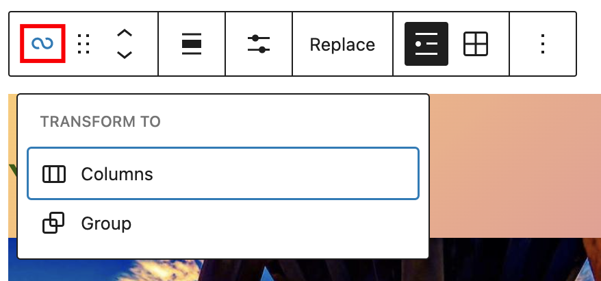 Transform to tool for query loop block