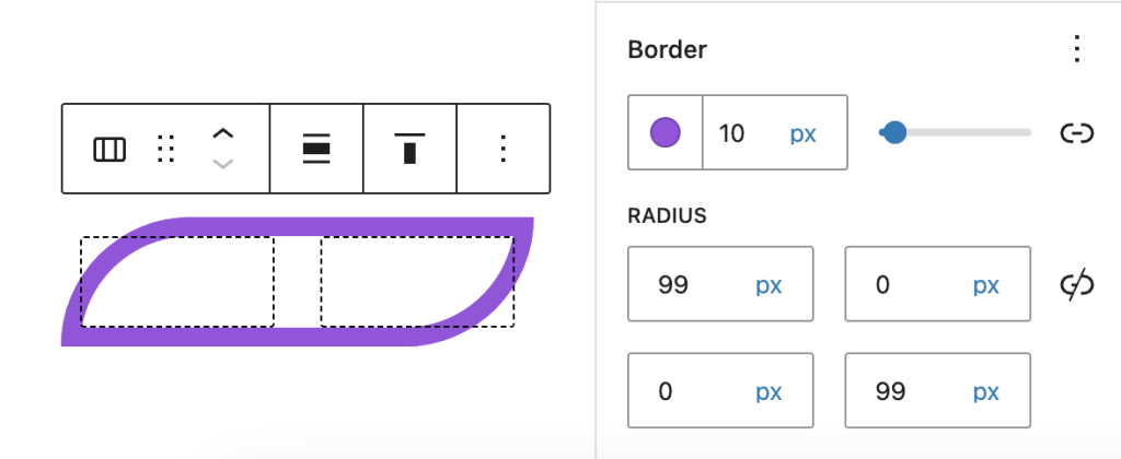 How to change the border-radius 