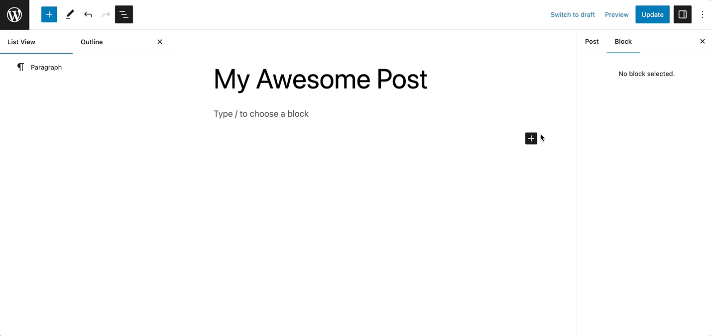 A demonstration of adding and using the post author block