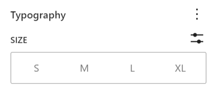 Typography tool for the comment pagination block