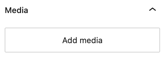 Add site logo to media gallery - block settings view before media is added