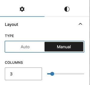 Layout Manual option