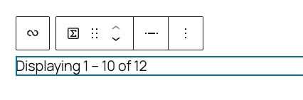 Range display type for Query Total block